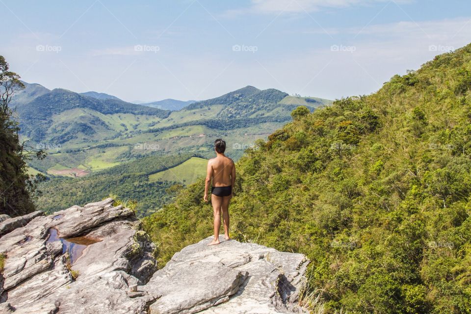 High up. The view from a trail in Ibitipoca National Park, in Minas Gerais, Brazil