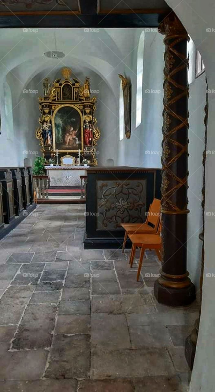 Old church-inner view