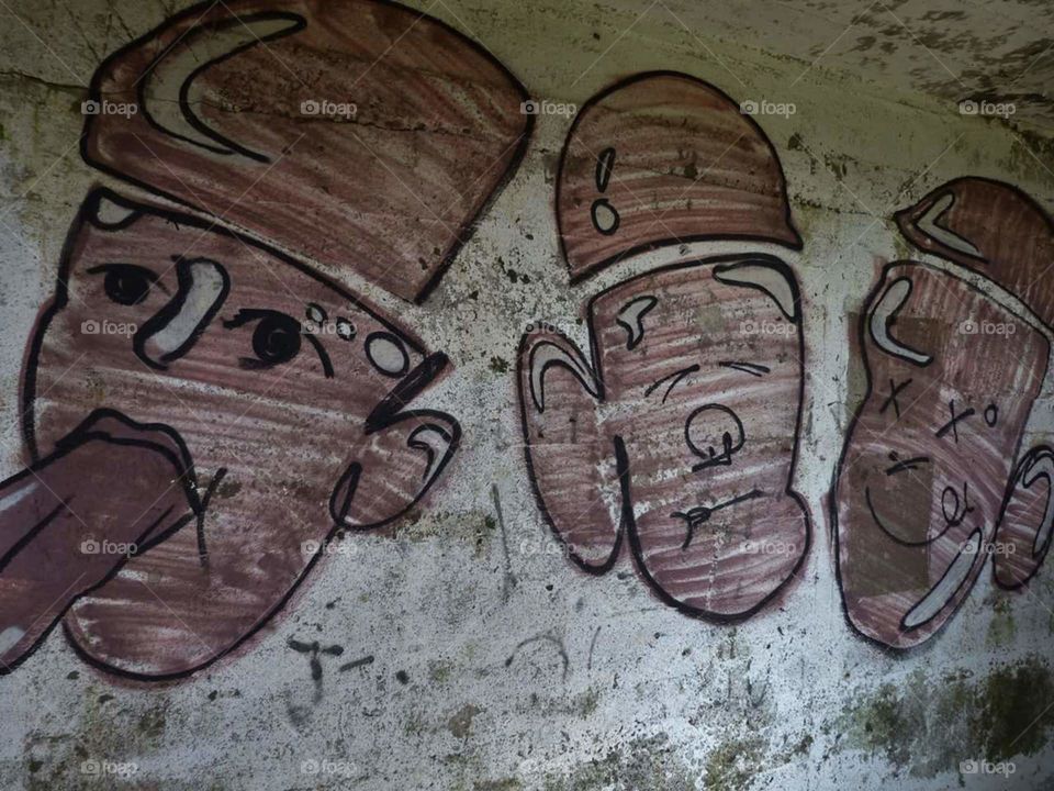 Graffiti in the Dublin mountains