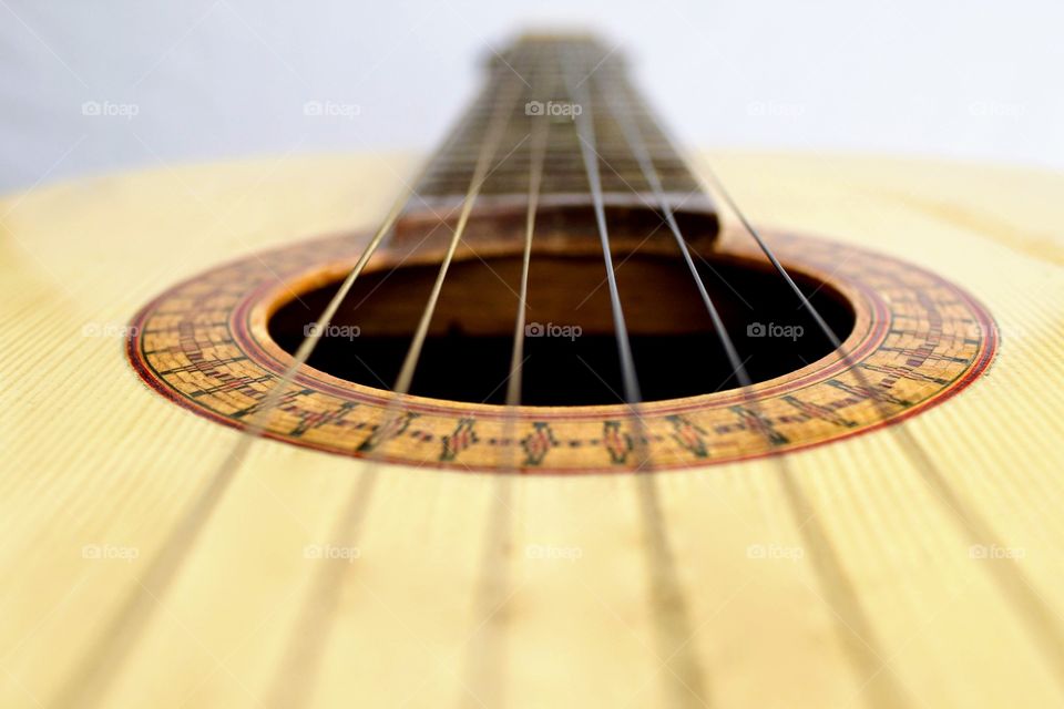 Close-up ok a guitar