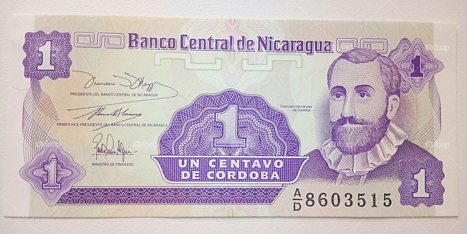 One centavo Nikaragua