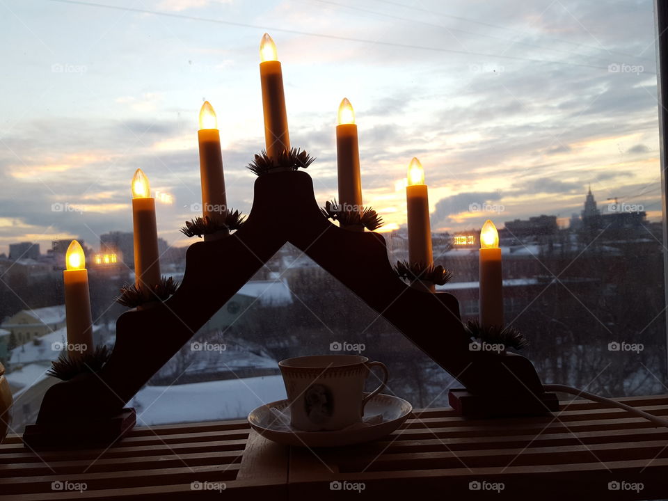 Candle, Flame, Sunset, Candlelight, Light