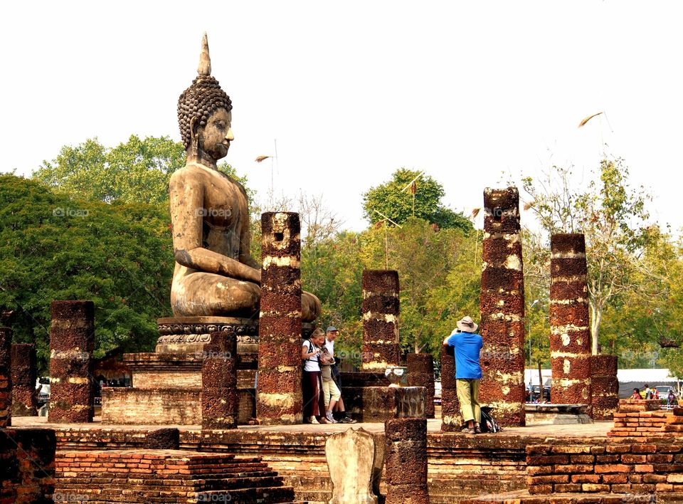 Big buddha at Sukhothai historical park