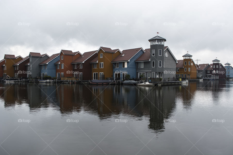 Colorful Dutch houses