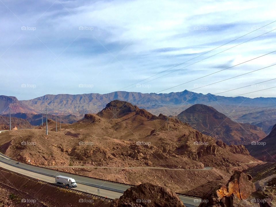 Highway in the desert