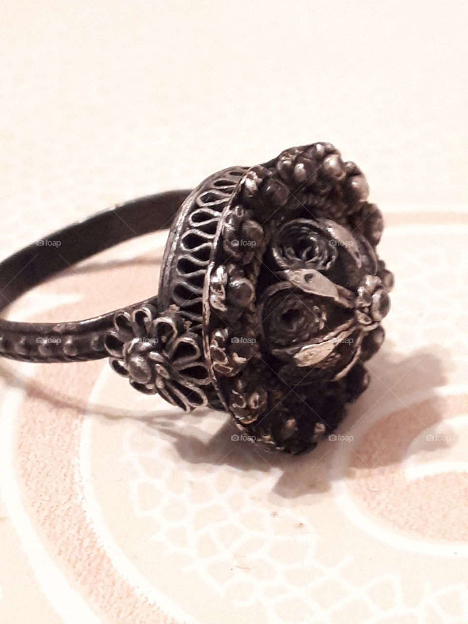 old silver ring