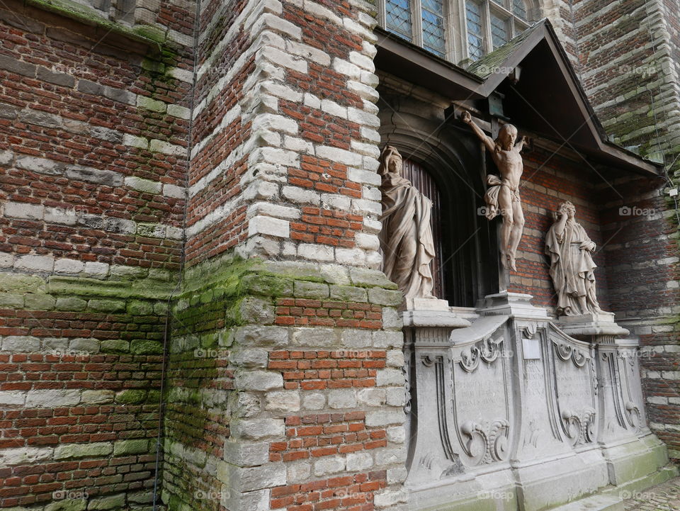 Old architecture in Antwerp, Belgium.
