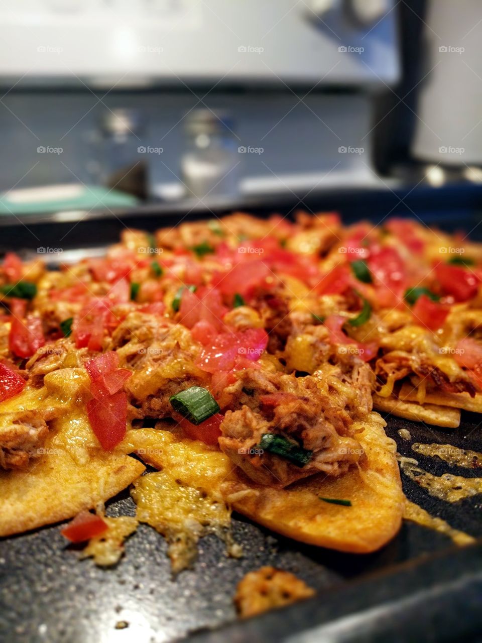 Homemade tortilla chips + nachos