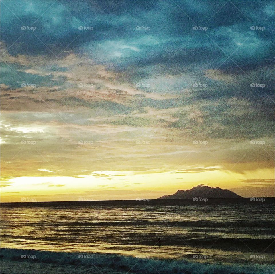 Water, Sunset, Sea, Beach, Sun