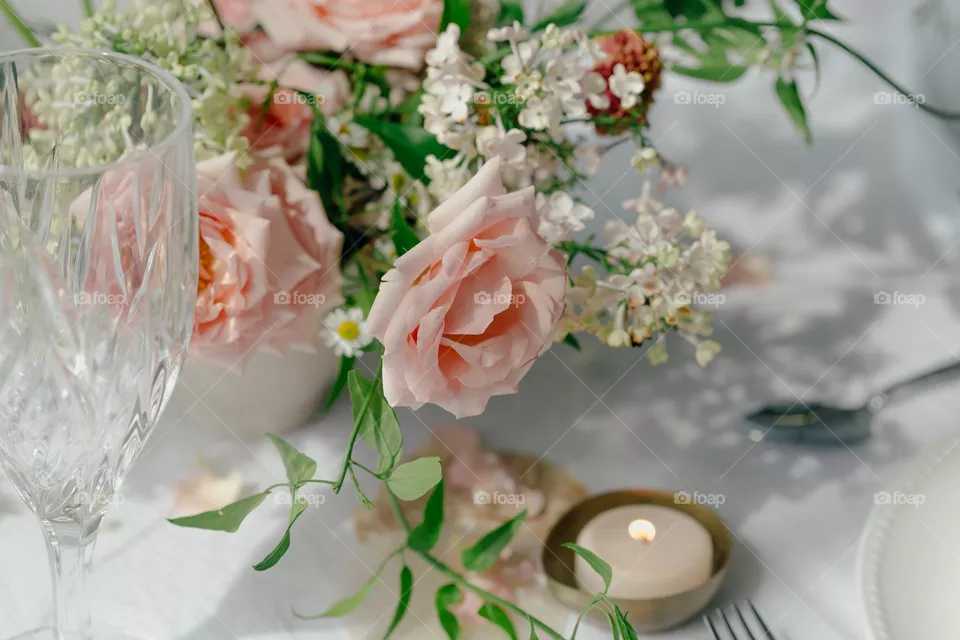 Peach color roses