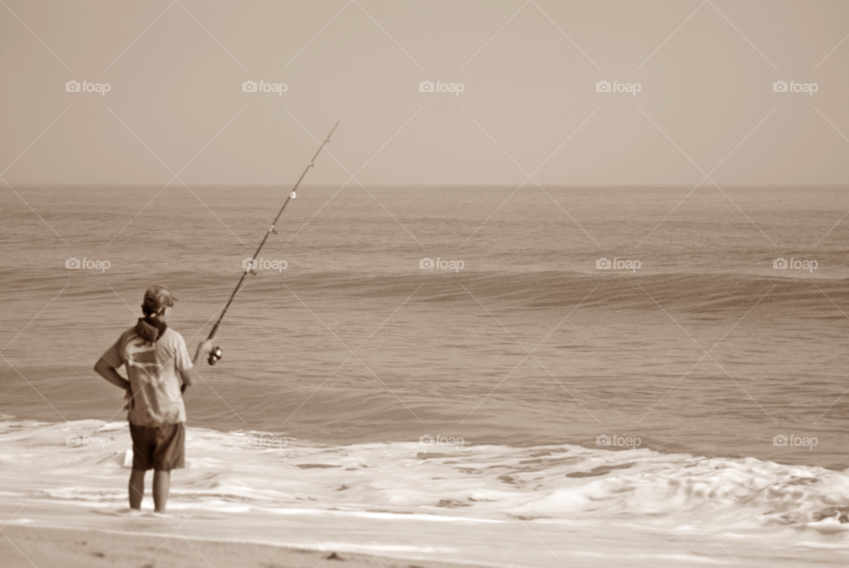 florida beach ocean fishing by sher4492000