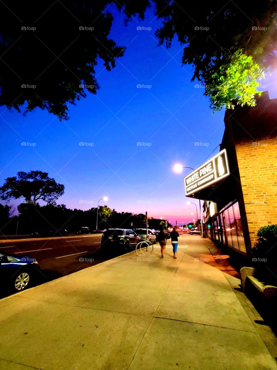 purple Sky in summer evening