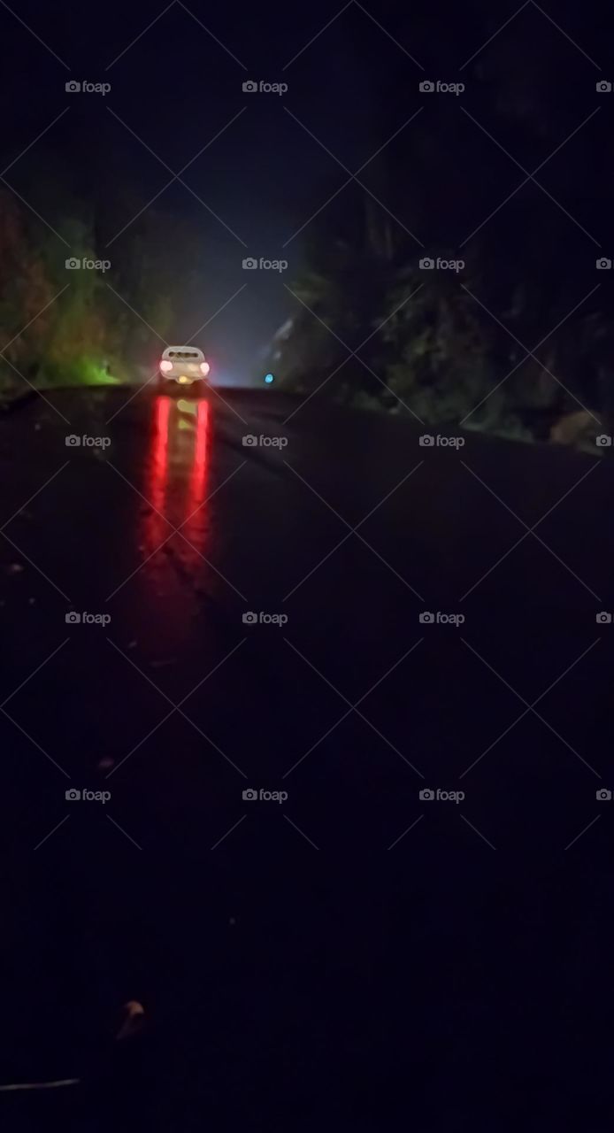 Rainy day ..night time Road view 5