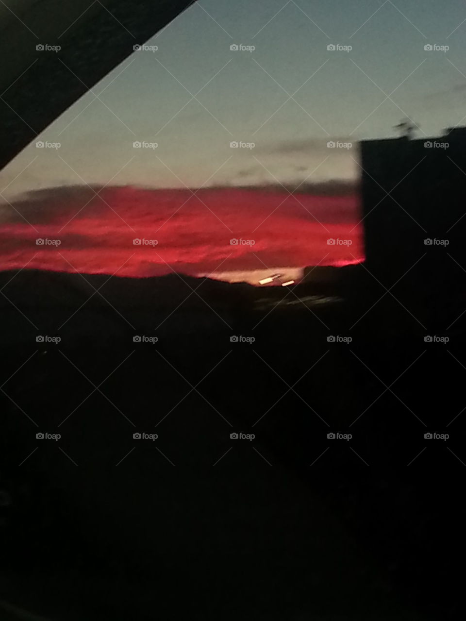 red sunset