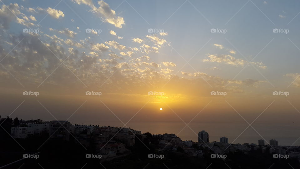 Sunset on the Mediterranean 
 