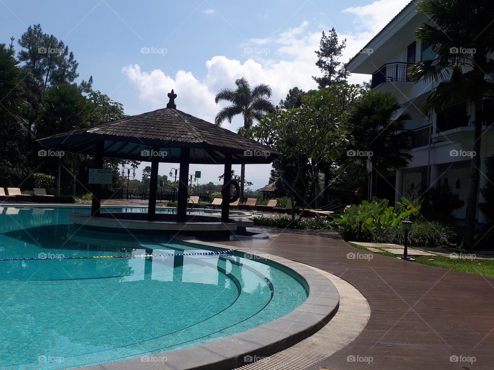 Design of swimming pool in sukabumi, indonesia