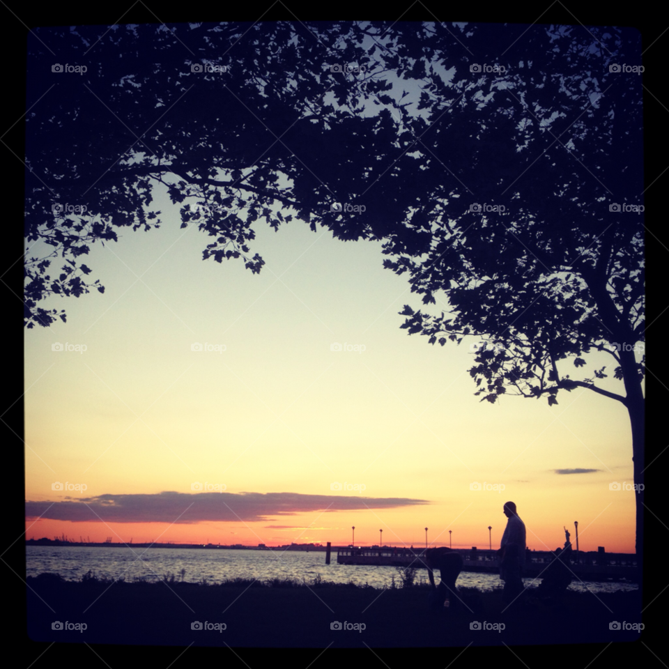 red hook brooklyn landscape sunset pier by nixxy12