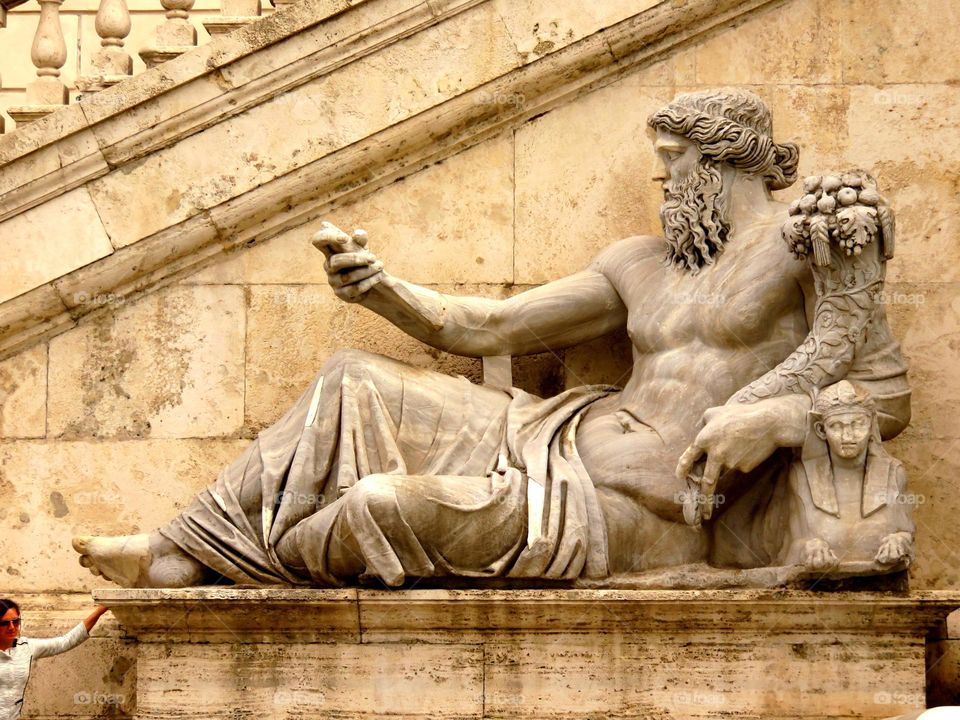 Capitole statue Rome Italy