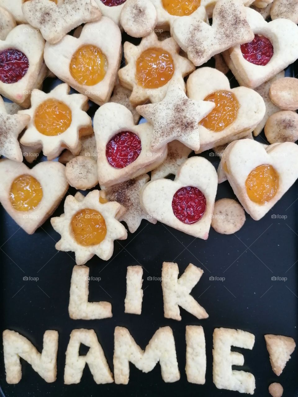 Stay at home! Lik namie. Lithuanian language.