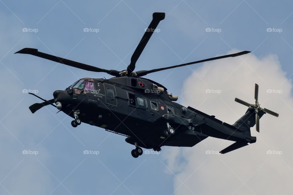 Italian helicopter overhead Woensdrecht 