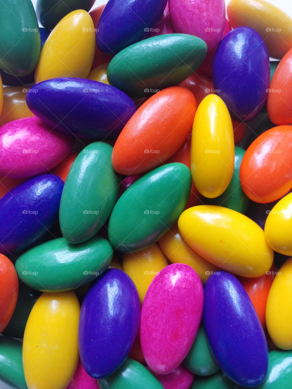 Candy coated almonds
