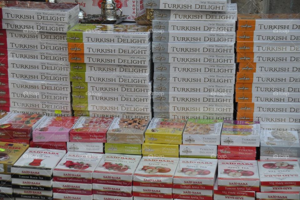 Turkish Delight on sale in Istanbul 