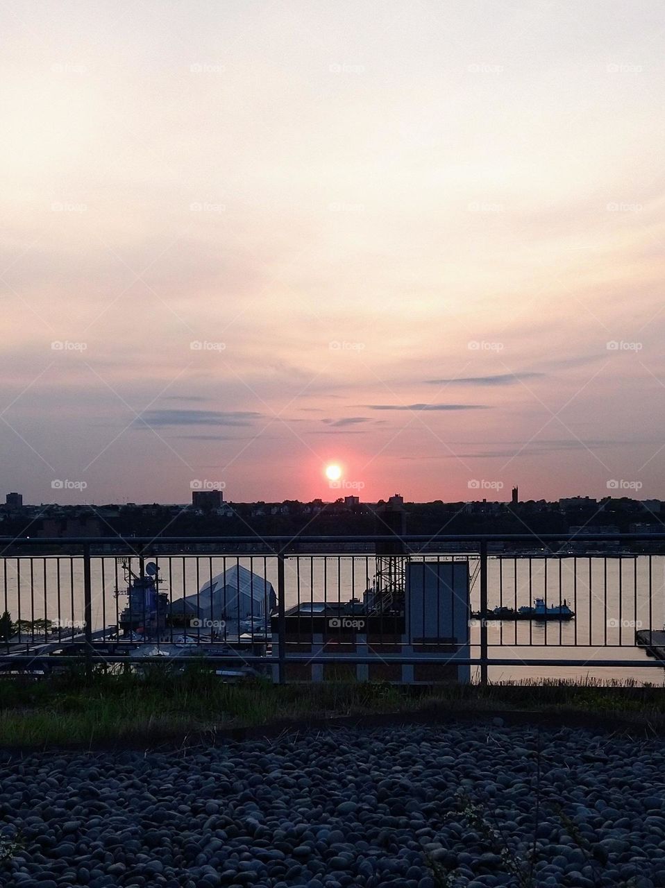 Urban Nature Water NYC Looking over to NJ