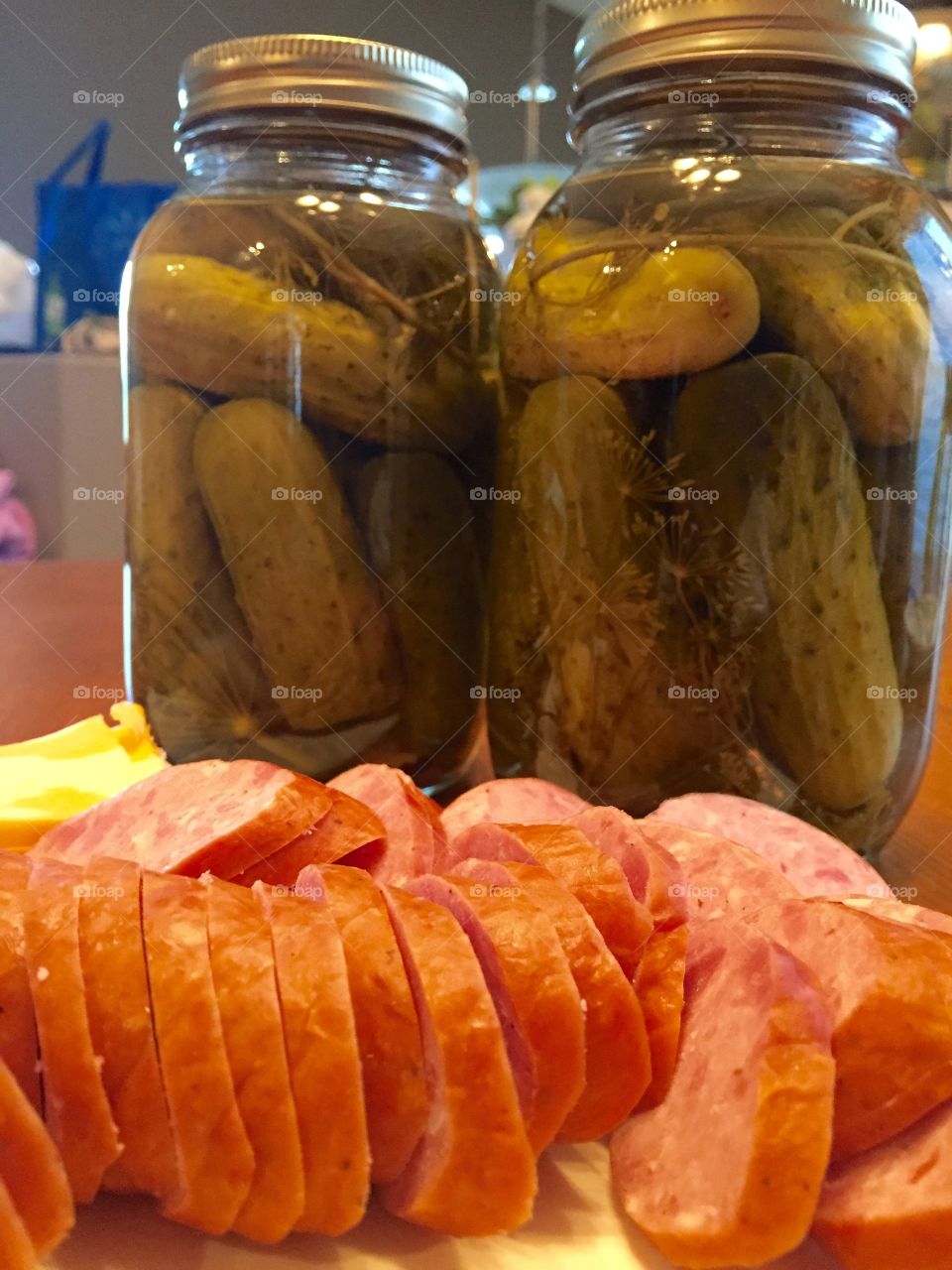 Pickles and
Sausage
