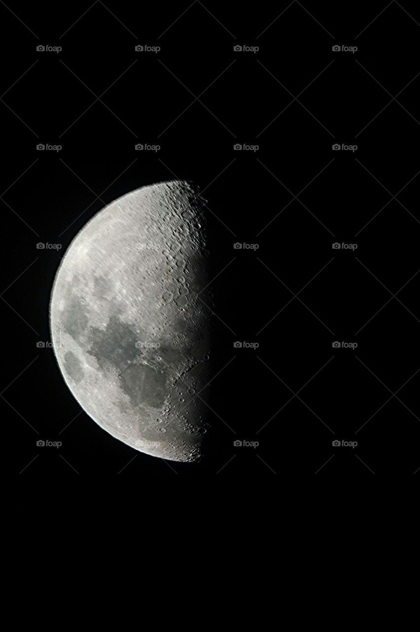 Close-up of moon at night