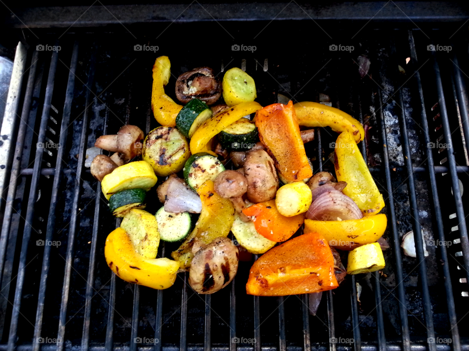 vegetables on the bbq