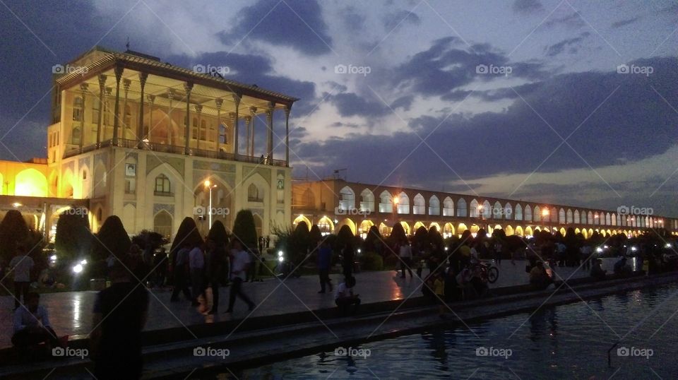 ali ghapo bulding of nagh she jahan square in esfahan,iran