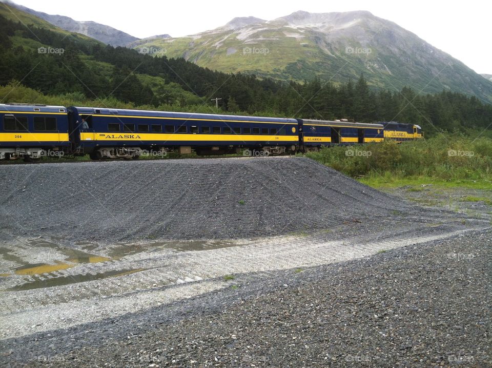 Train in Alaska