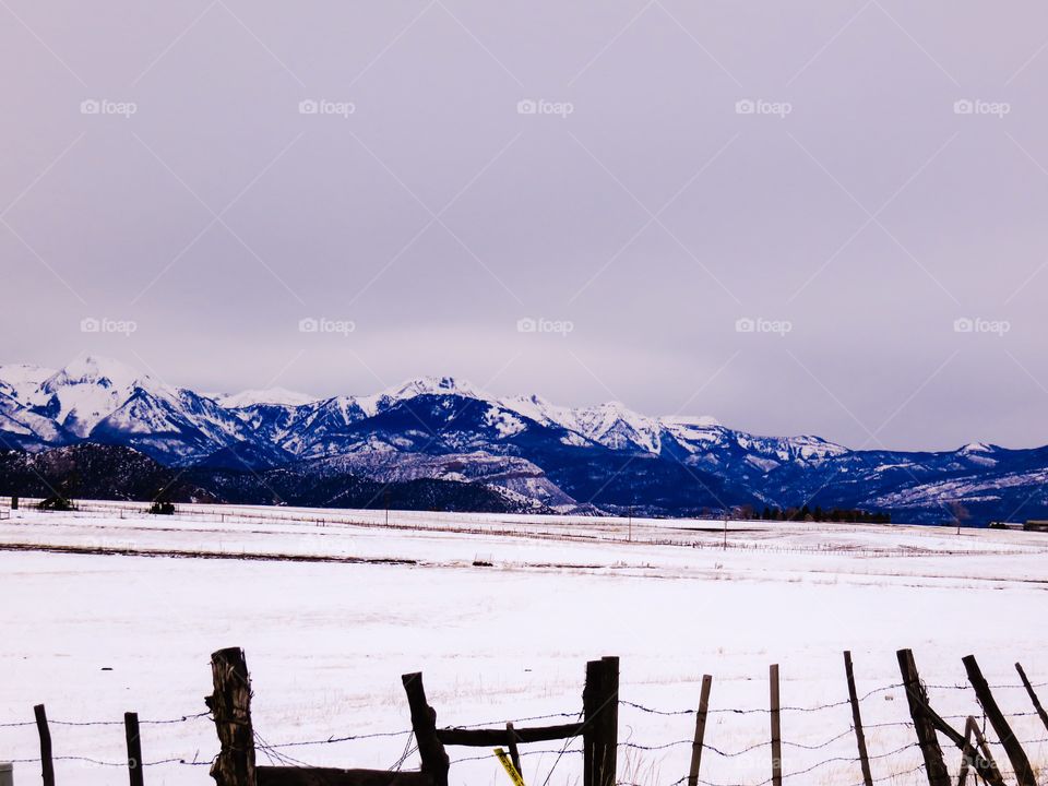 Winter mountains