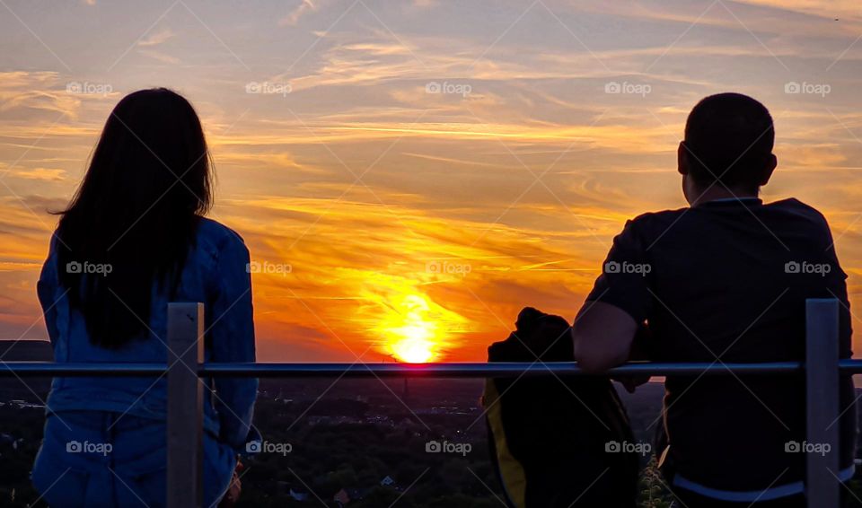 Sunset wiew at Tetraeder,Germany