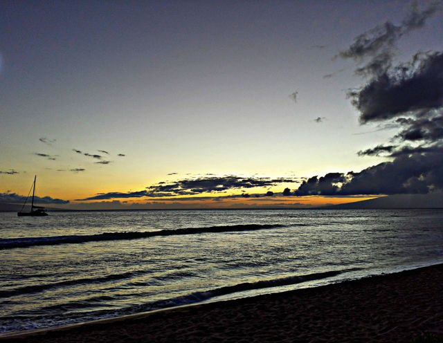 Sunset sail. Sunset sail