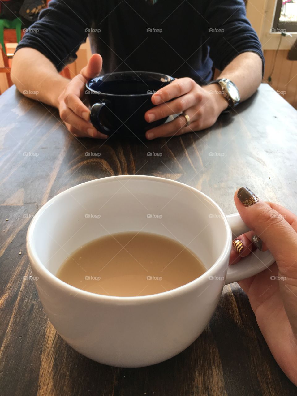 A cup of tea between husband and wife