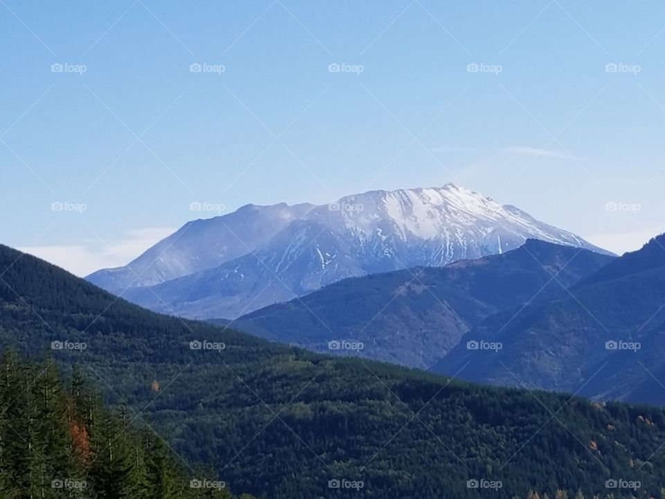 View of Mt Saint Helens