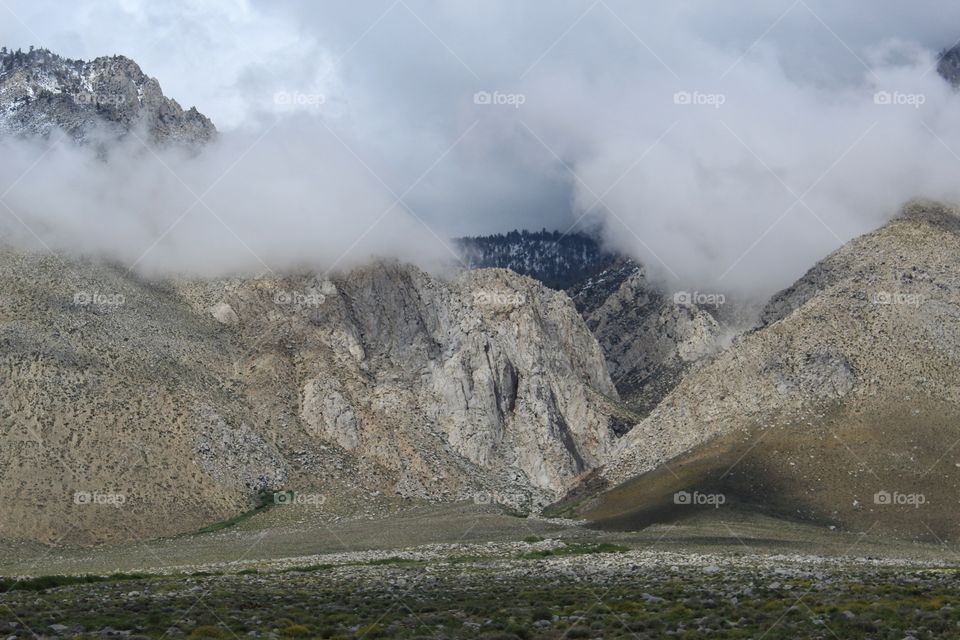 The Sierra Nevada Mountain range in California 