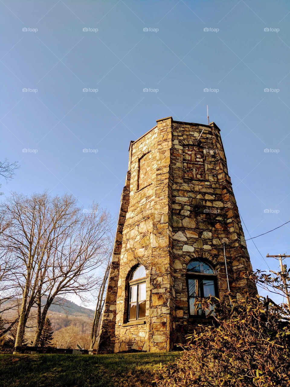 Edward Tufts Bell Tower on Lees-McRae Campus in Banner Elk, North Carolina, USA