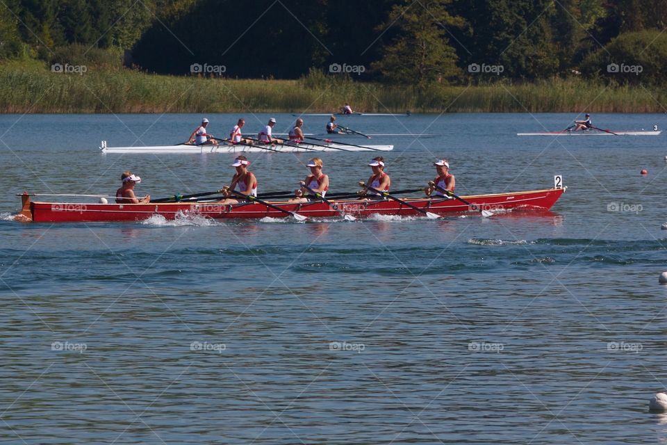 Rowing Competition In Sursee,Luzern