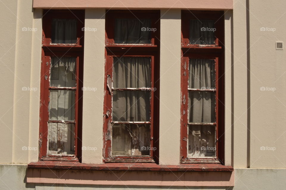 old wooden window