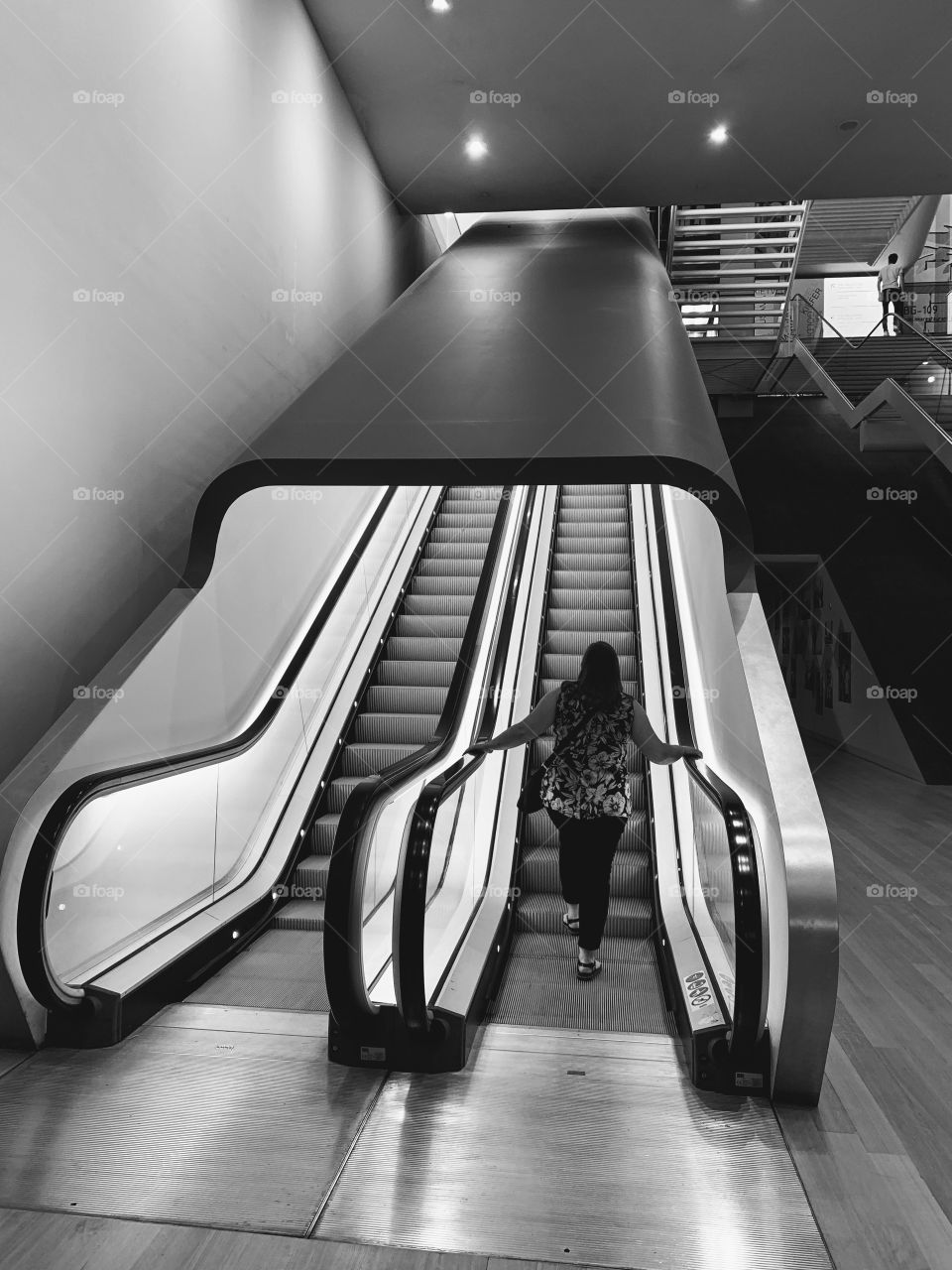 Amsterdam Stedeljk Museum: Escalator to Art