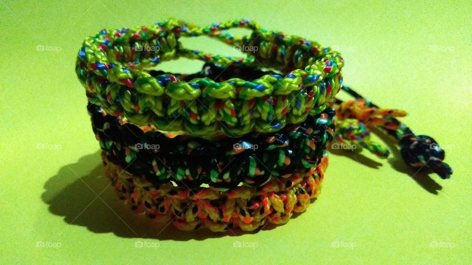 handmade rope brecelet.