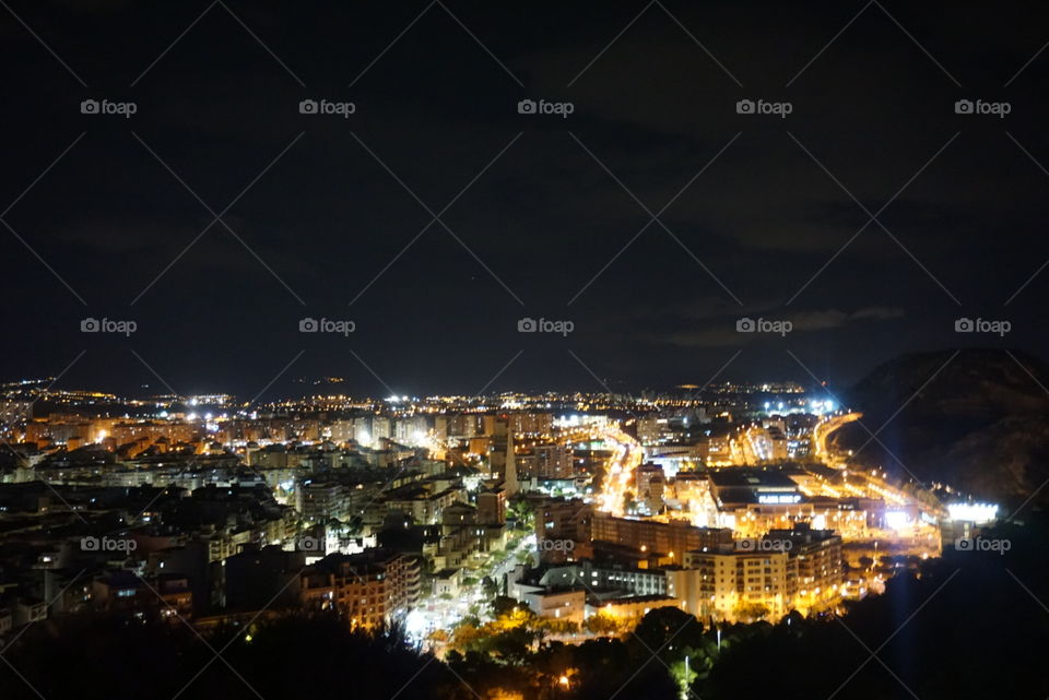 Sky#city#view#buildings#night#lights