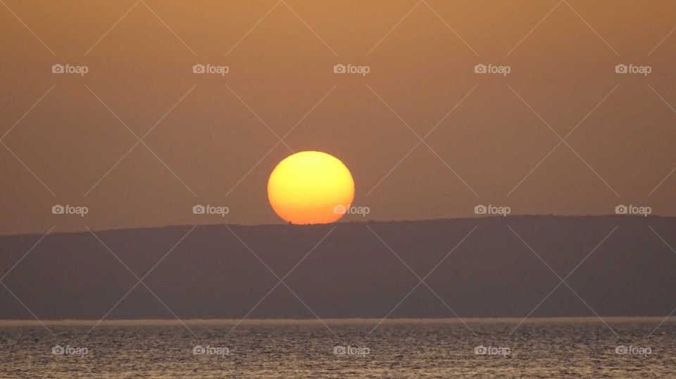 Greece summer sunset