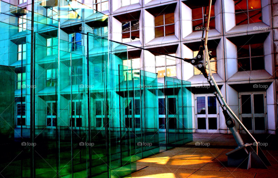 glass abstract modern building by stevehardley7