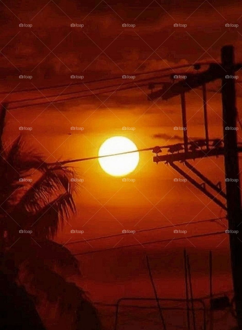 most beautiful and attractive view of the sunset.