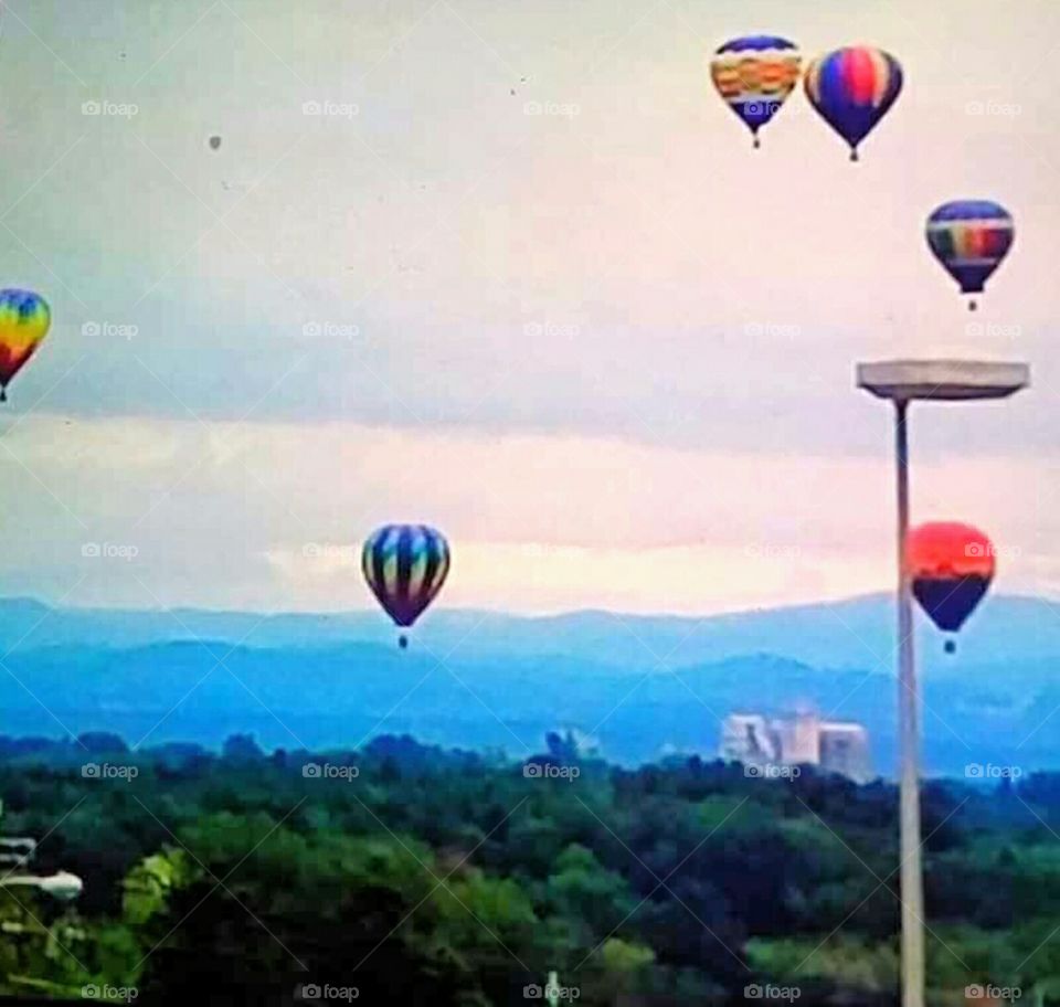 Hot air balloons over Vermont!