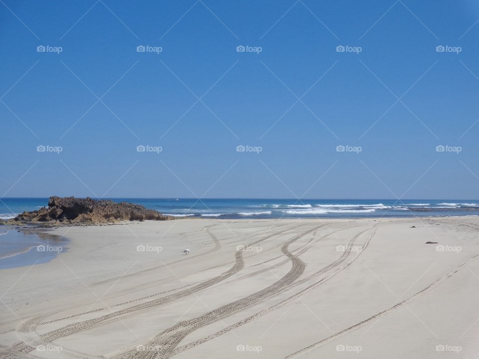 Clear sky against sea