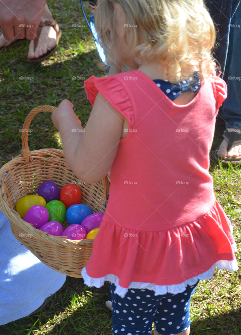 Easter Egg Hunt is a fun holiday activity for kids of all ages. The object is to find the Golden egg to win the grand prize!  It's the only time you should put all your eggs in the same basket! Happy Easter everyone!!!